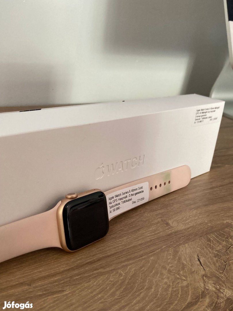 Apple Watch Series 6 40mm Gold Arany GPS Használt