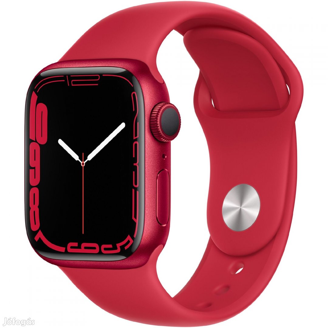 Apple Watch Series 7 41mm (Nincs)  - Akku: 96% - Szín: Piros