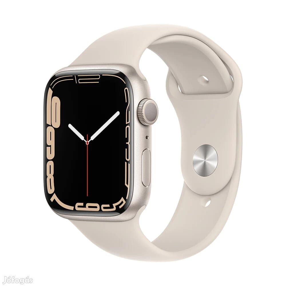 Apple Watch Series 7 45 mm  - Akku: 87% - Szín: Ezüst