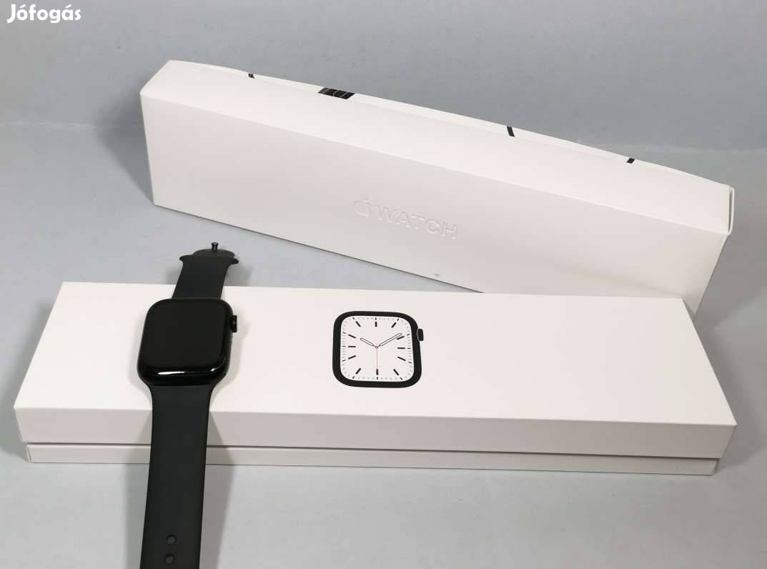Apple Watch Series 7 45mm Fekete szép állapotú okosóra eladó!