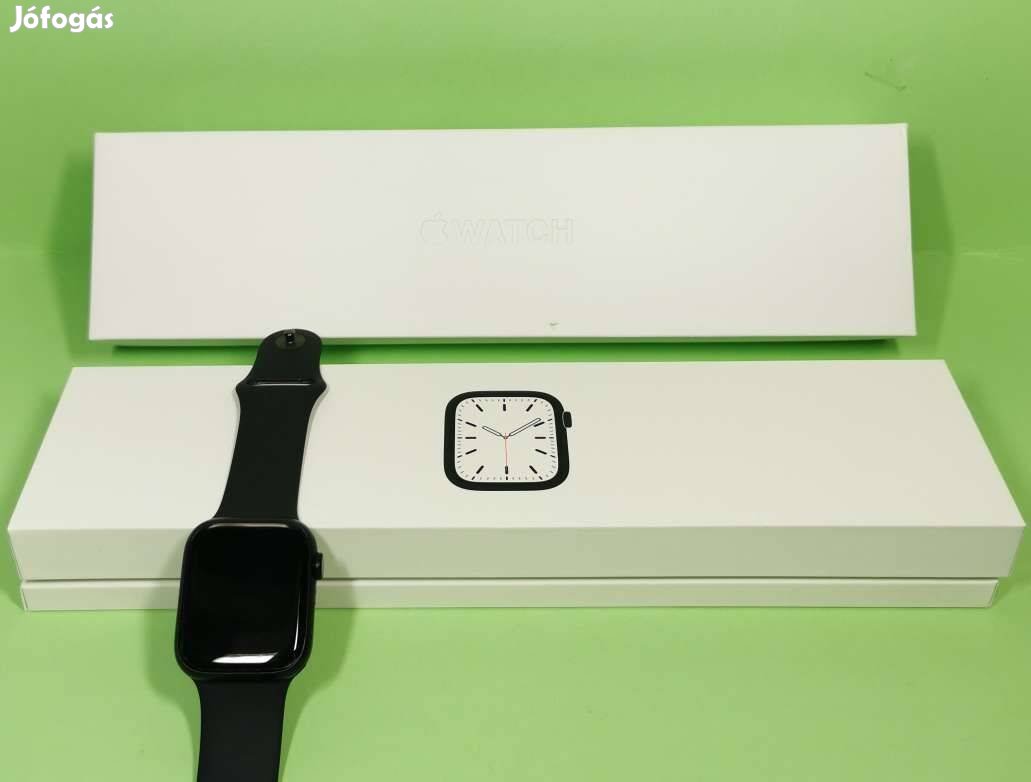 Apple Watch Series 7 45mm Fekete szép állapotú okosóra eladó!