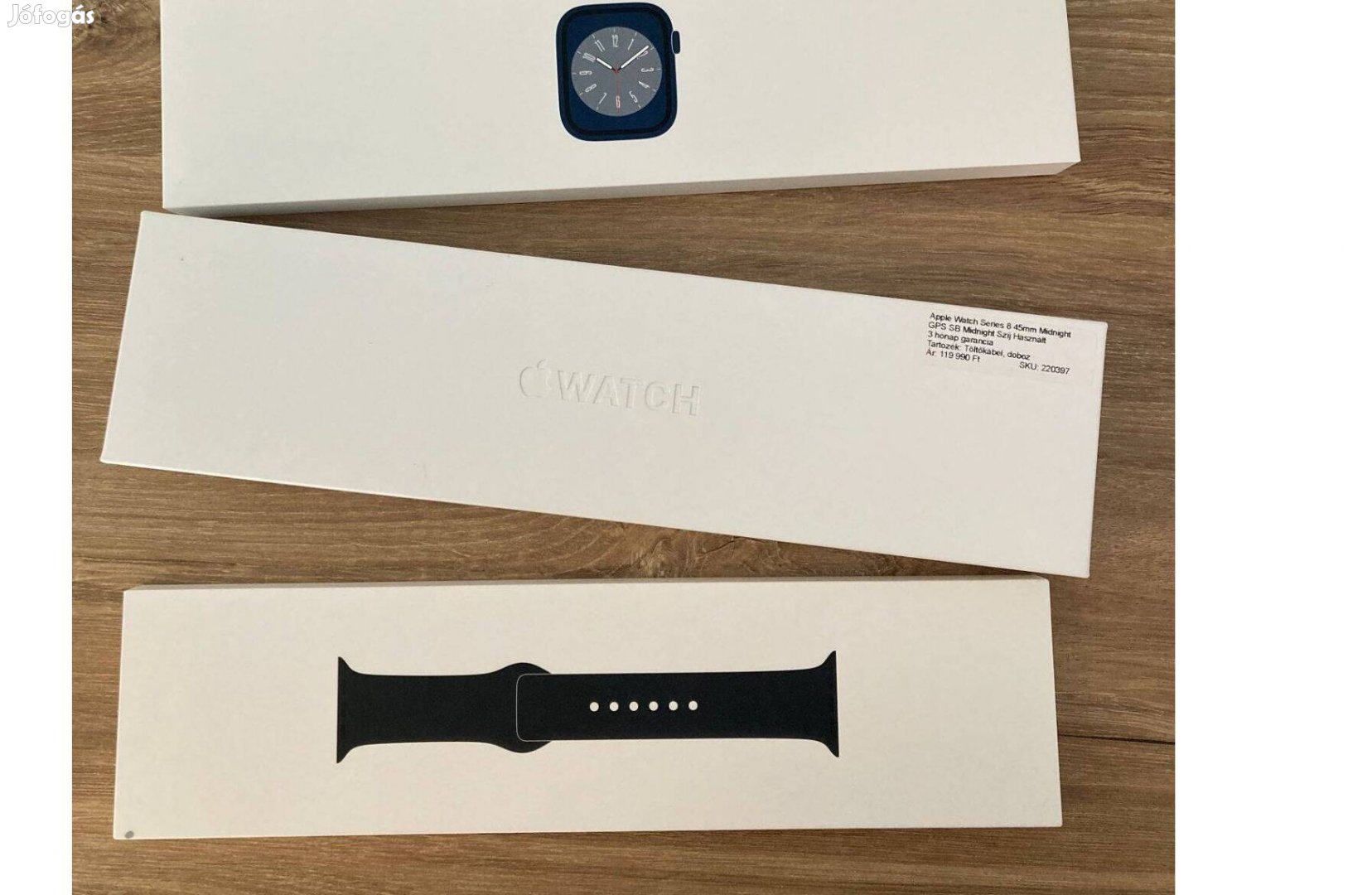 Apple Watch Series 8 45mm Midnight Fekete GPS Használt