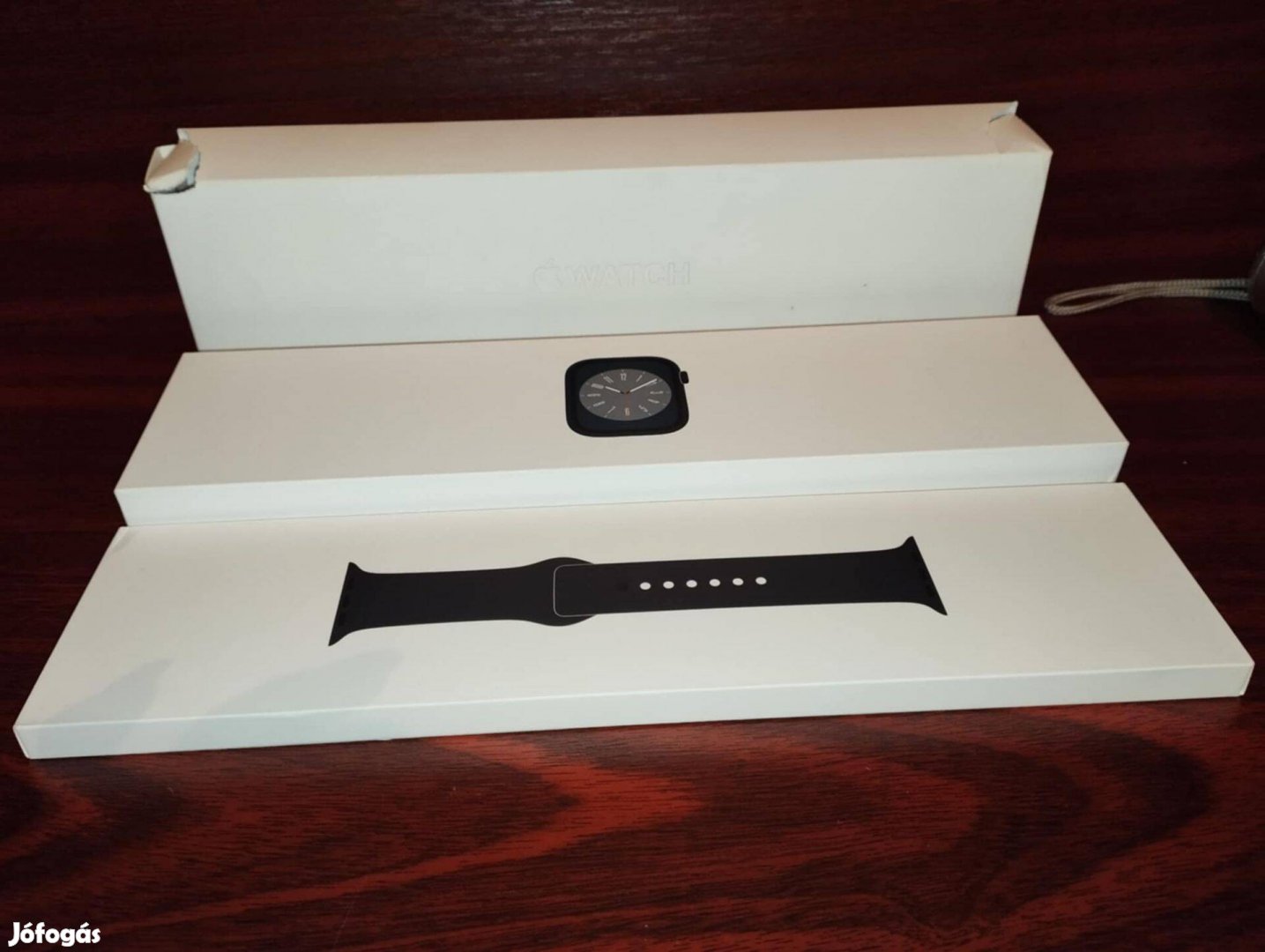 Apple Watch Series 8 GPS 41mm éjfekete Új