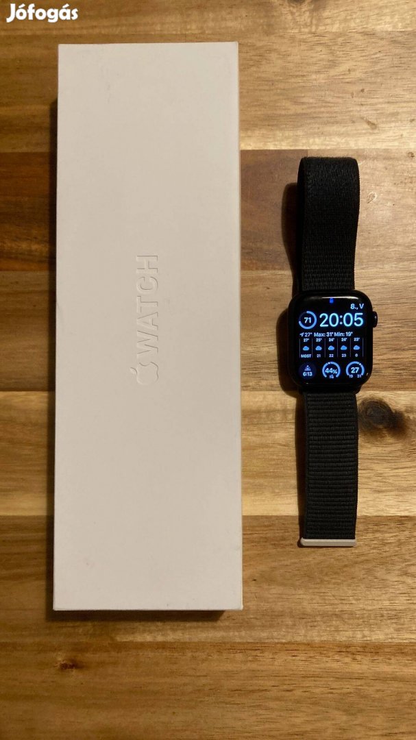 Apple Watch Series 9 45mm - éjfekete alumínium tok, éjfekete szíj