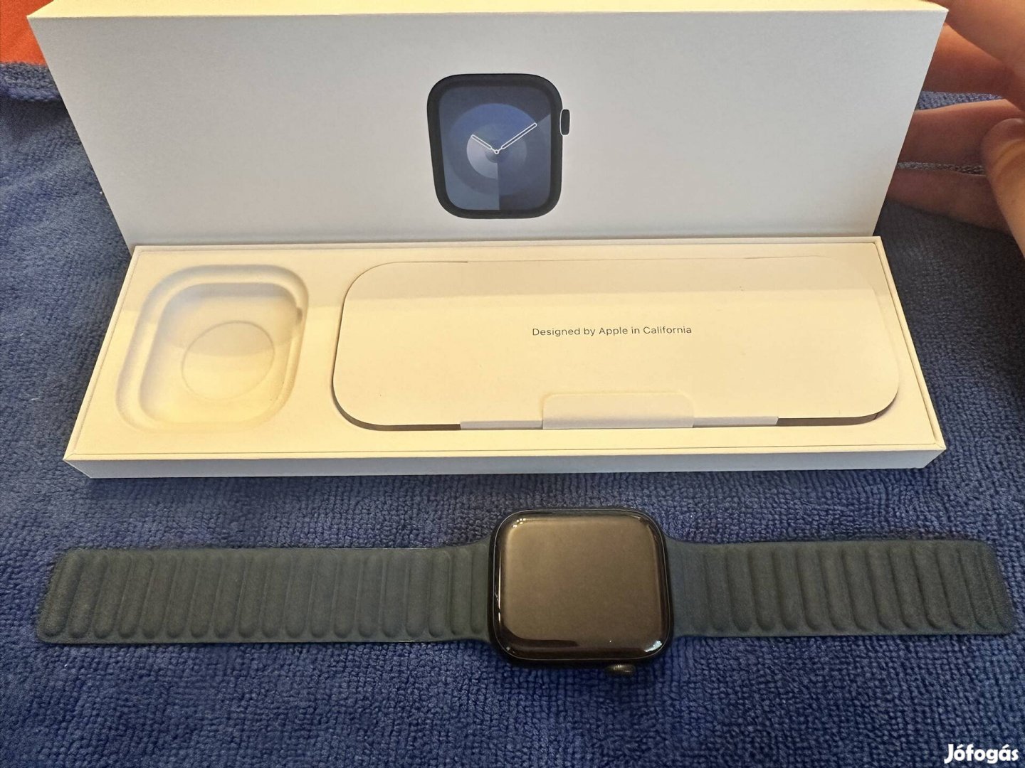 Apple Watch Series 9 cellular, óceán mágnes szíj 45mm