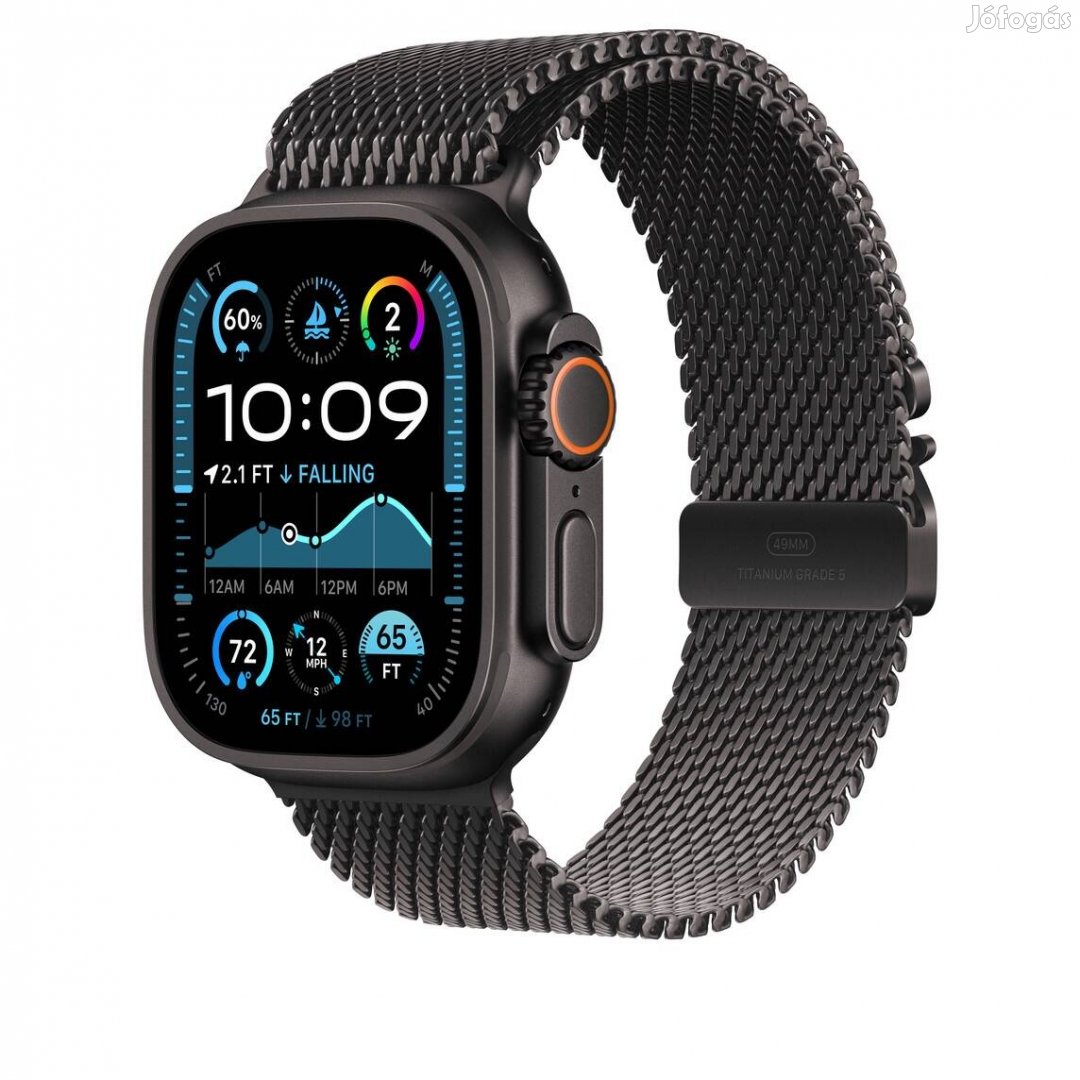 Apple Watch Ultra 2 49mm -Titanium Milanese Loop - /M/ - Csak 1db!