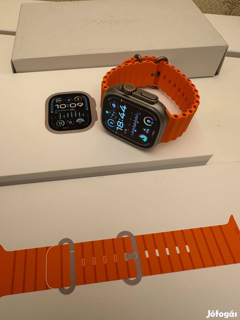 Apple Watch Ultra Titán, 49mm, makulátlan, új állapotú, 99% akku, Cell