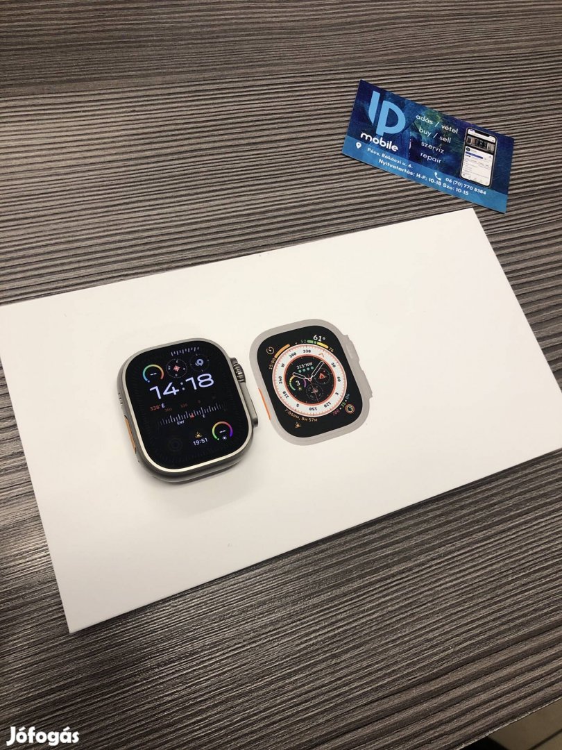 Apple Watch Ultra, Újszerű, 49mm, Gyári garancia