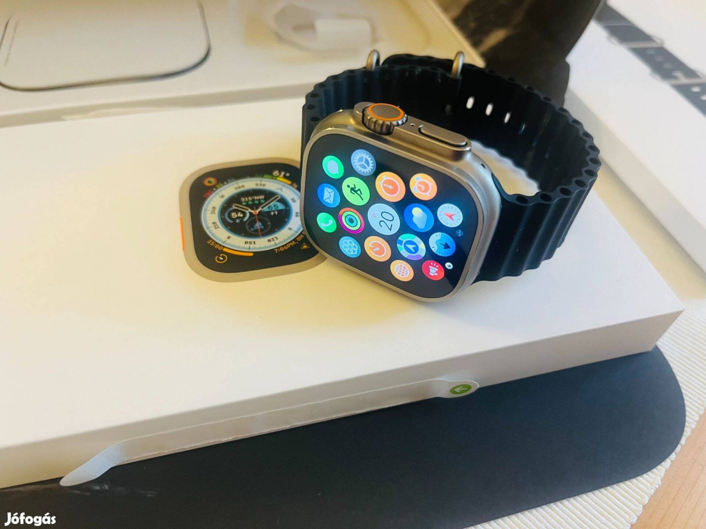 Apple Watch Ultra , 49MM, Makulátlan, dobozában, összes tartozékkal