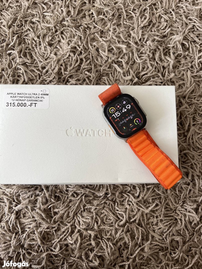 Apple Watch ultra 2 49mm garanciális