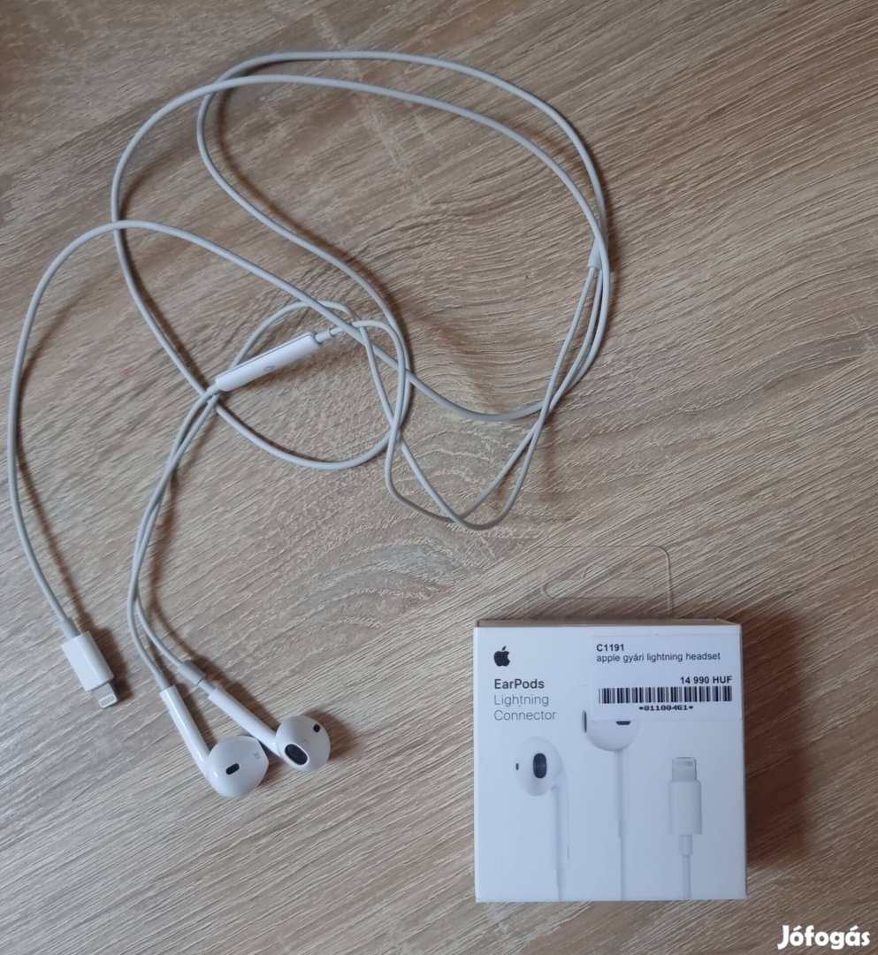 Apple gyári lightning headset