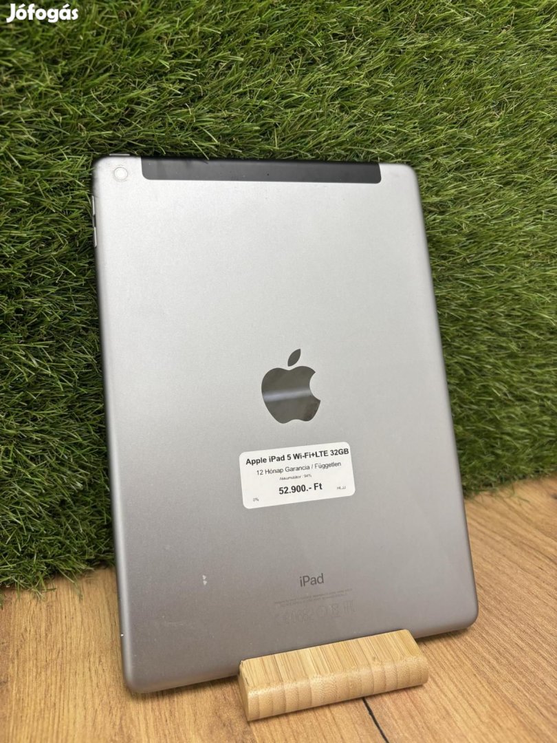 Apple iPad 5.Gen Wifi+Cellular Kártyafüggetlen 32 GB, 12 hó garancia