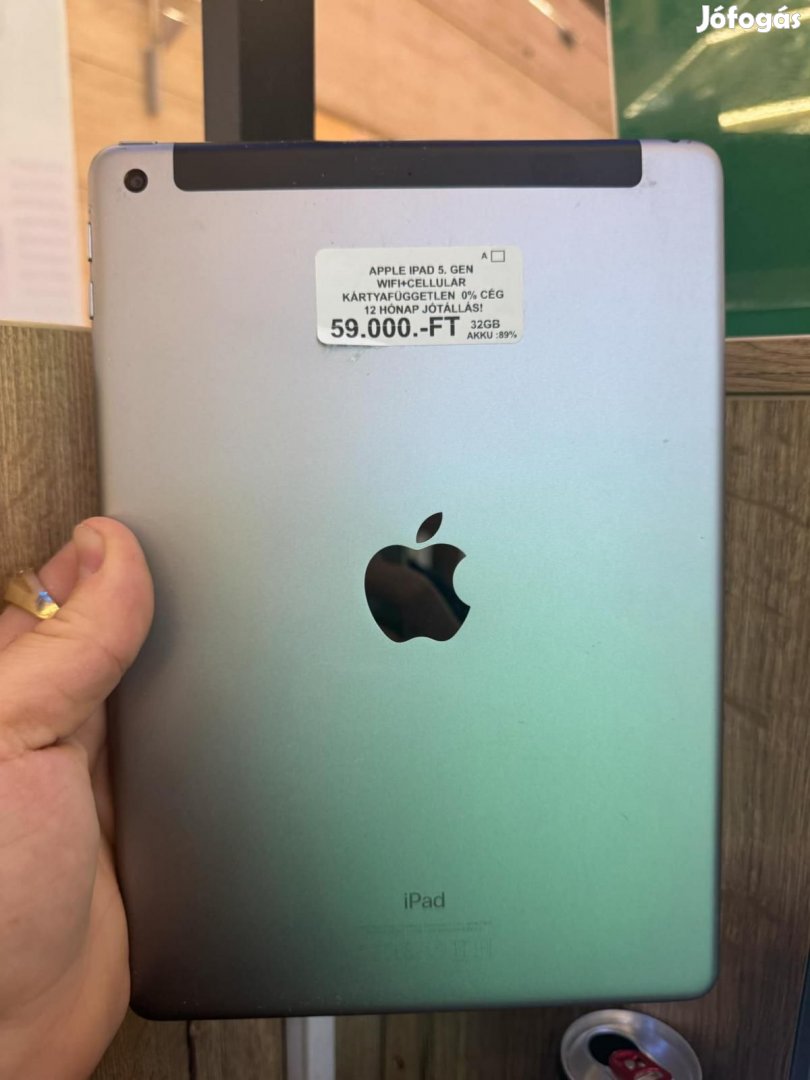 Apple iPad 5.Gen Wifi+Cellular Kártyafüggetlen 32 GB, 12 hó garancia