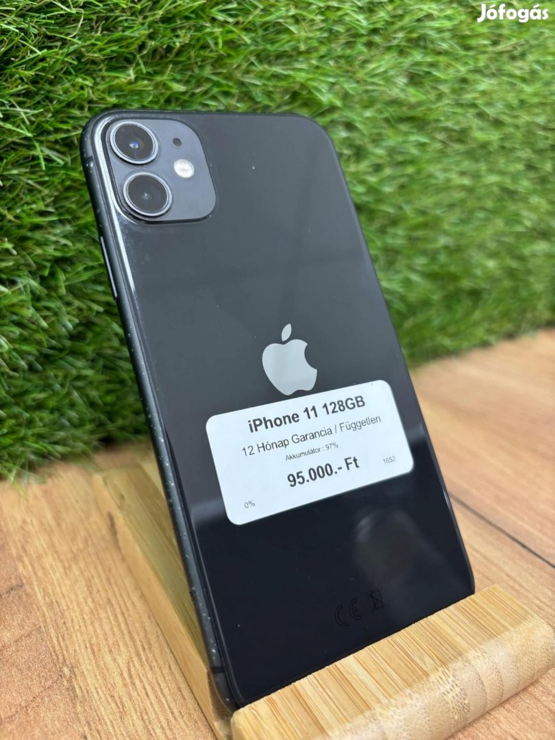 Apple iPhone 11 Kártyafüggetlen 128 GB, 12 hó garancia