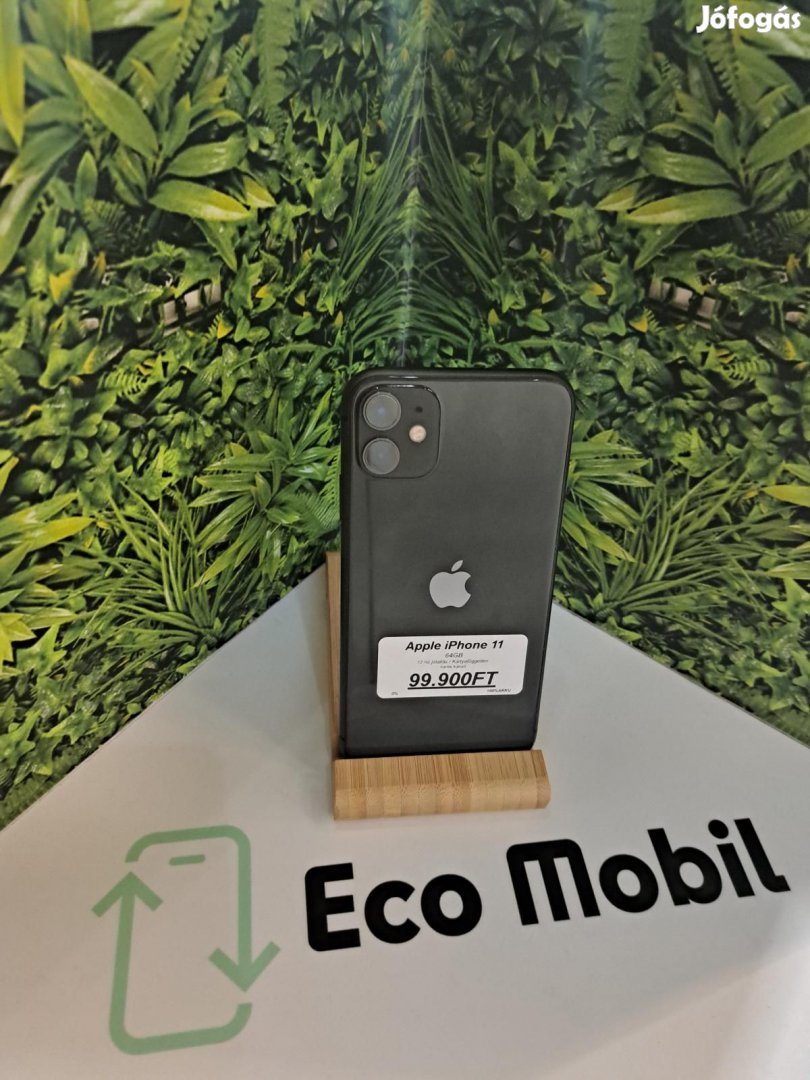 Apple iPhone 11 Kártyafüggetlen 64 GB, 12 hó garancia