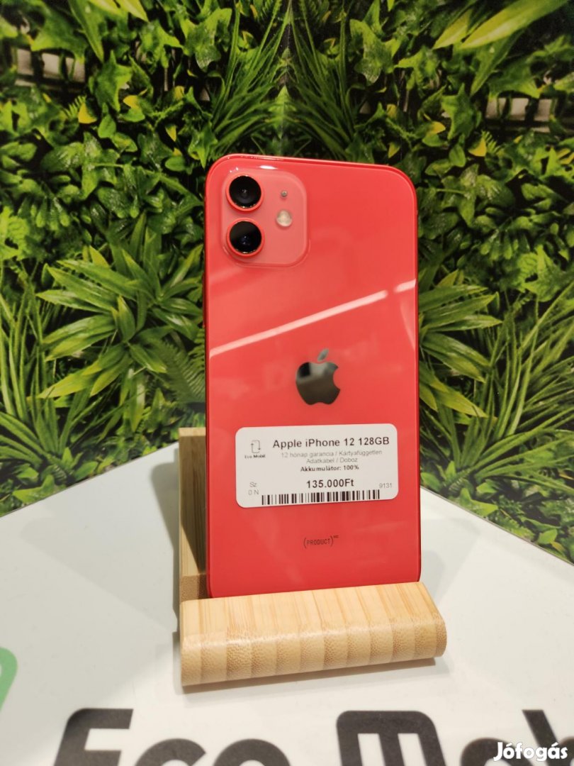Apple iPhone 12 Kártyafüggetlen 128 GB, 12 hó garancia