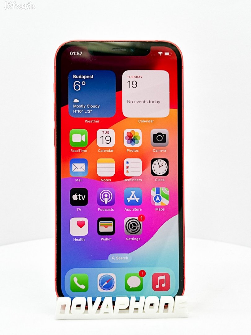 Apple iPhone 12 Mini (128GB)  - Akku: 100% - Szín: Piros