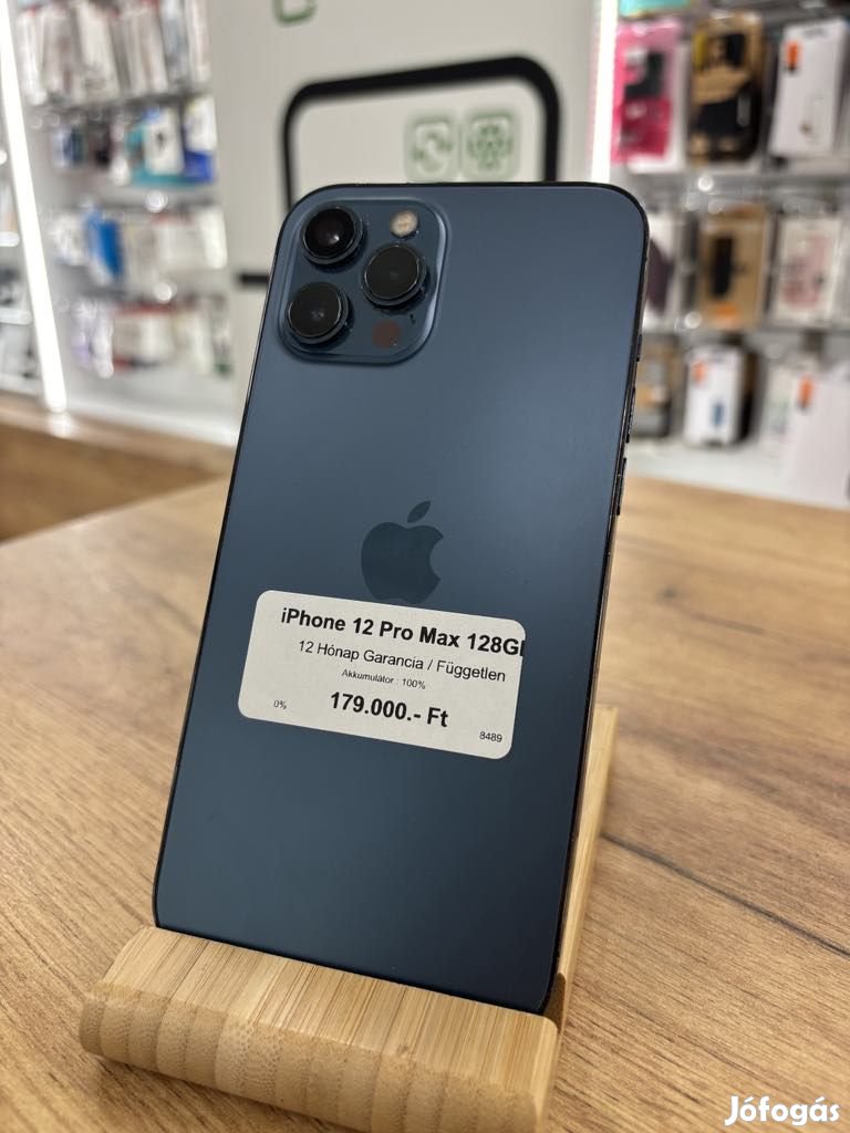 Apple iPhone 12 Pro Max Kártyafüggetlen 128 GB, 12 hó garancia