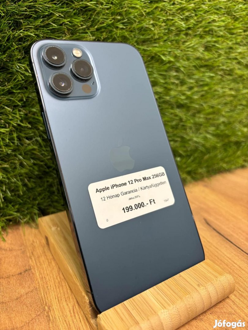 Apple iPhone 12 Pro Max Kártyafüggetlen 256 GB, 12 hó garancia