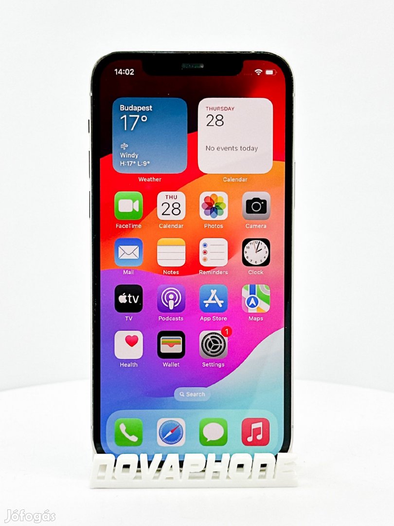 Apple iPhone 12 Pro Max 128GB - Akku 100 - Szín Ezüst