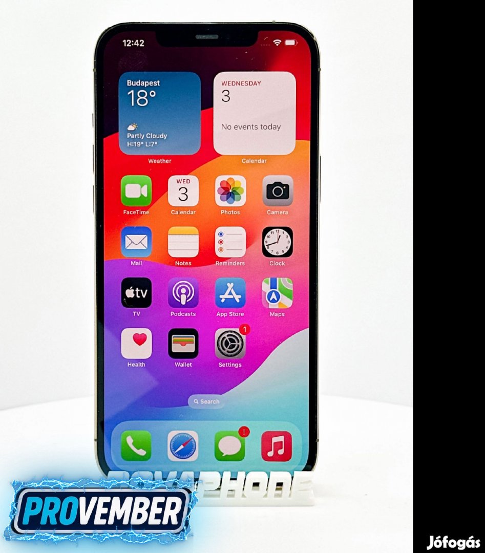 Apple iPhone 12 Pro Max (256GB) - Akku: 100% - Szín: Szürke