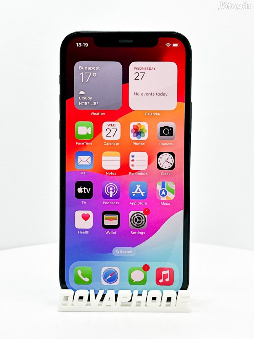 Apple iPhone 12 64GB - Akku 100 - Szín Fekete