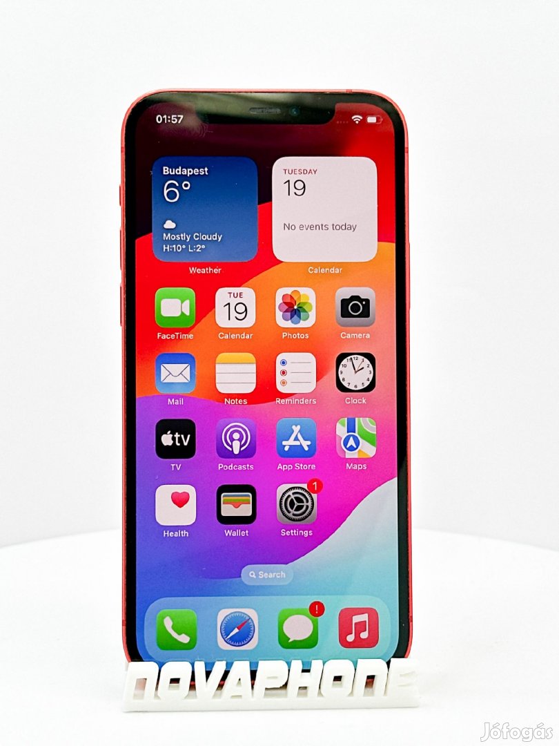 Apple iPhone 12 64GB - Akku 100 - Szín Piros