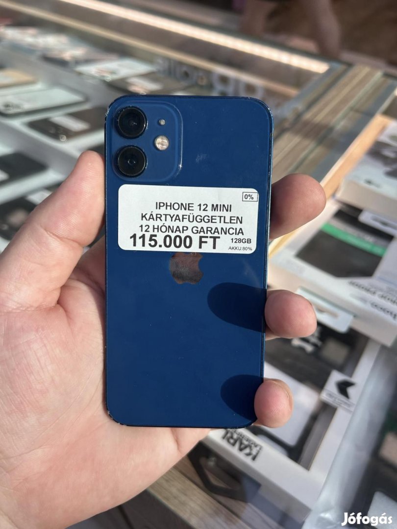 Apple iPhone 12 mini Kártyafüggetlen 128 GB, 12 hó garancia