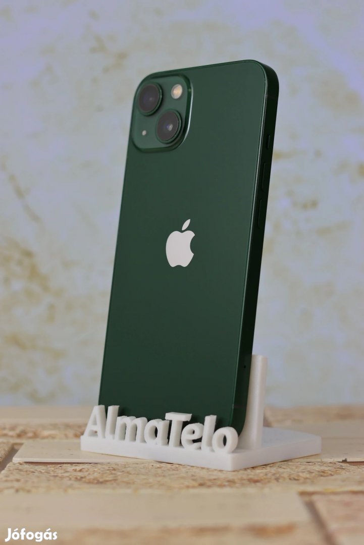 Apple iPhone 13 128 GB Green 100% akku - 24 hónap Garancia