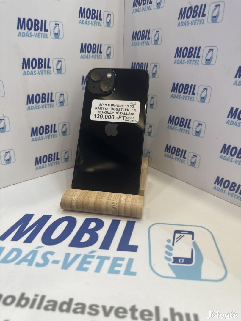 Apple iPhone 13 Kártyafüggetlen 128 GB 6 GB Ram, 12 hó garancia