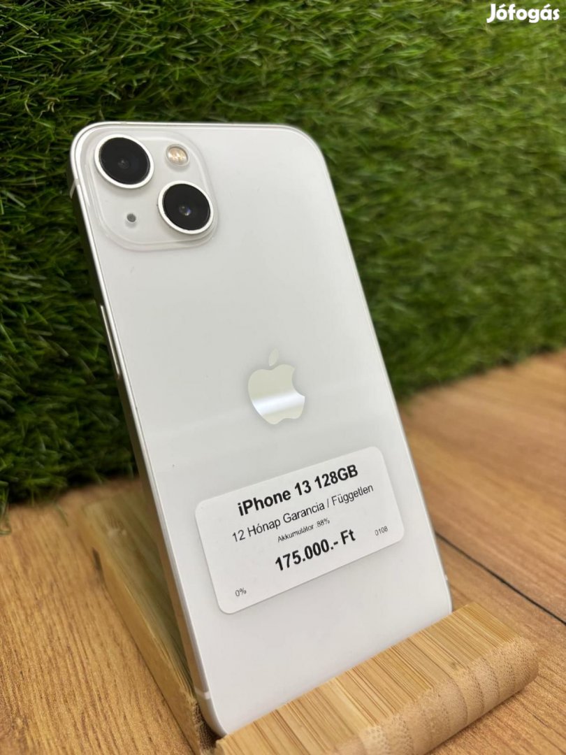 Apple iPhone 13 Kártyafüggetlen 128 GB, 12 hó garancia