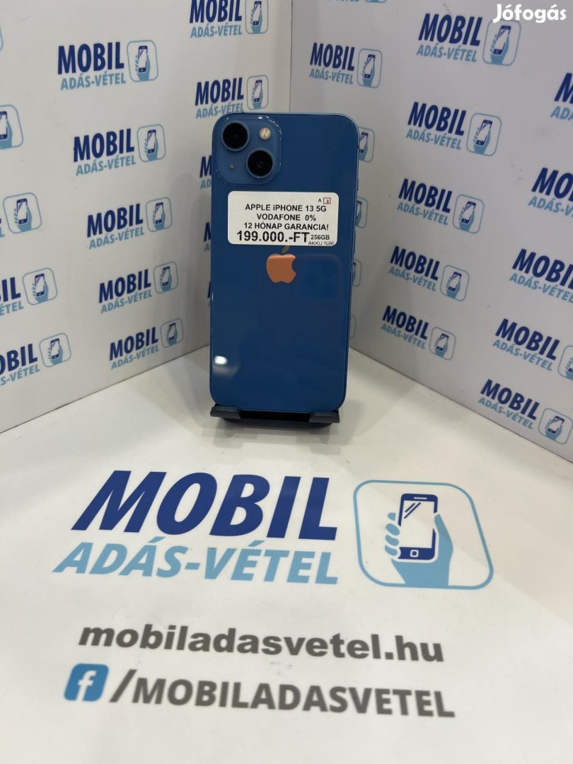 Apple iPhone 13 Kártyafüggetlen 256 GB 6 GB Ram, 12 hó garancia