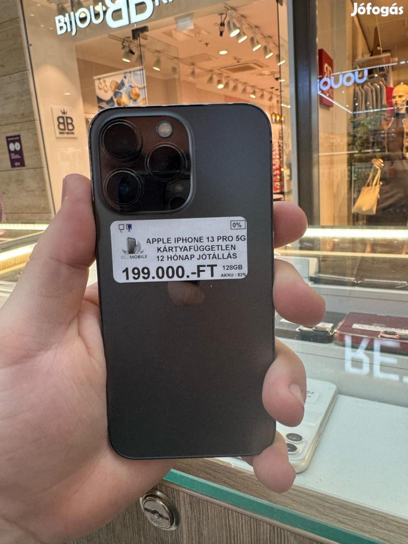 Apple iPhone 13 Pro Kártyafüggetlen 128 GB, 12 hó garancia