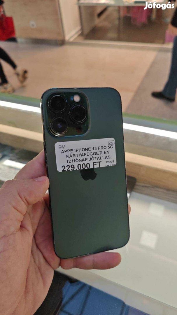 Apple iPhone 13 Pro Kártyafüggetlen 128 GB, 12 hó garancia