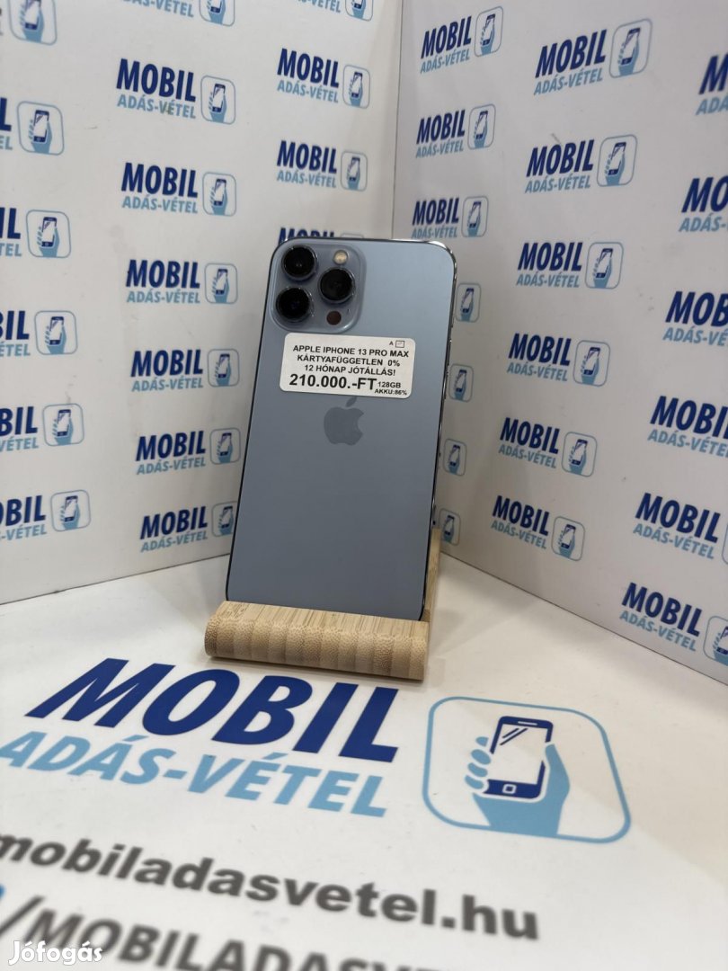 Apple iPhone 13 Pro Max Kártyafüggetlen 128 GB, 12 hó garancia