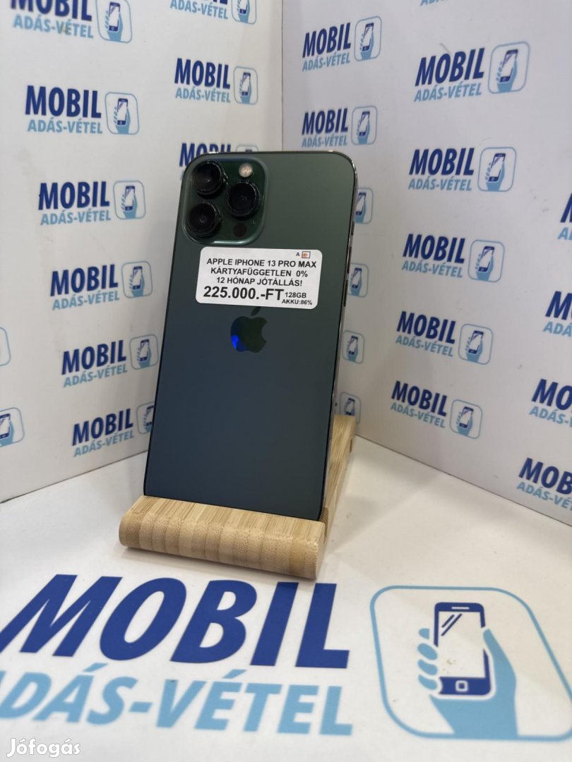 Apple iPhone 13 Pro Max Kártyafüggetlen 128 GB, 12 hó garancia