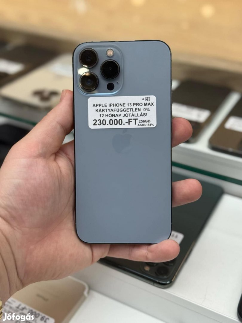 Apple iPhone 13 Pro Max Kártyafüggetlen 256 GB, 12 hó garancia