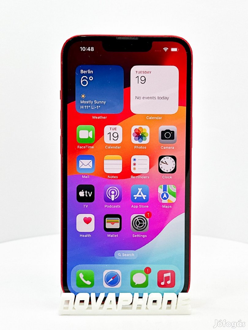 Apple iPhone 13 (128GB)  - Akku: 100% - Szín: Piros