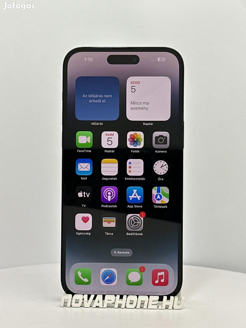 Apple iPhone 14 Pro Max (256GB)  - Akku: 93% - Szín: Fekete