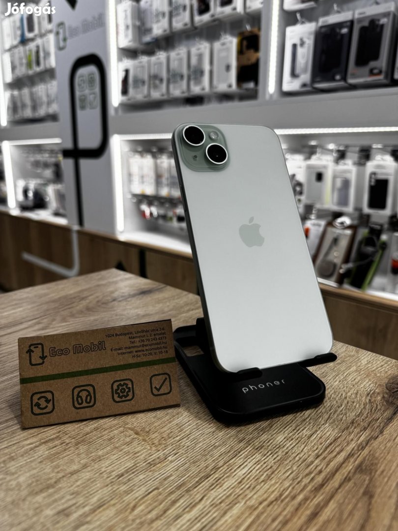 Apple iPhone 15 Plus Kártyafüggetlen 128 GB, 12 hó garancia