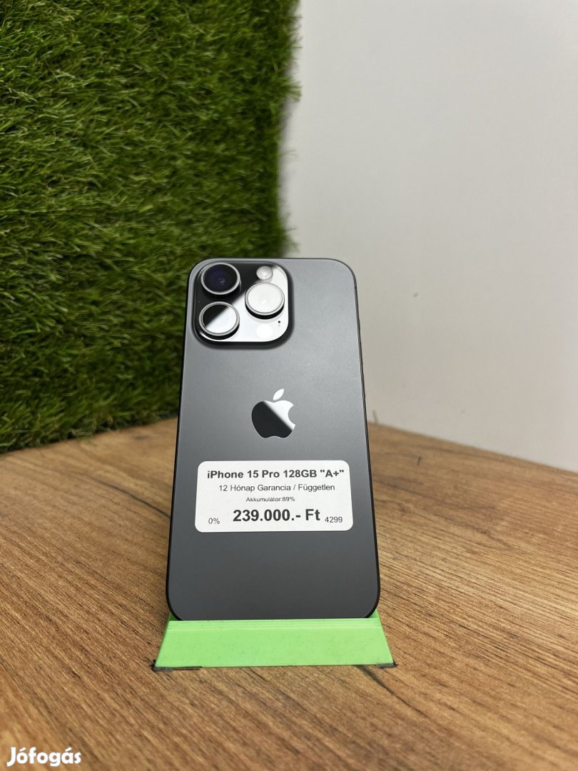 Apple iPhone 15 Pro Kártyafüggetlen, 12 hó garancia
