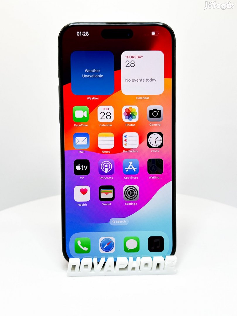 Apple iPhone 15 Pro (512GB)  - Akku: 100% - Szín: Fekete