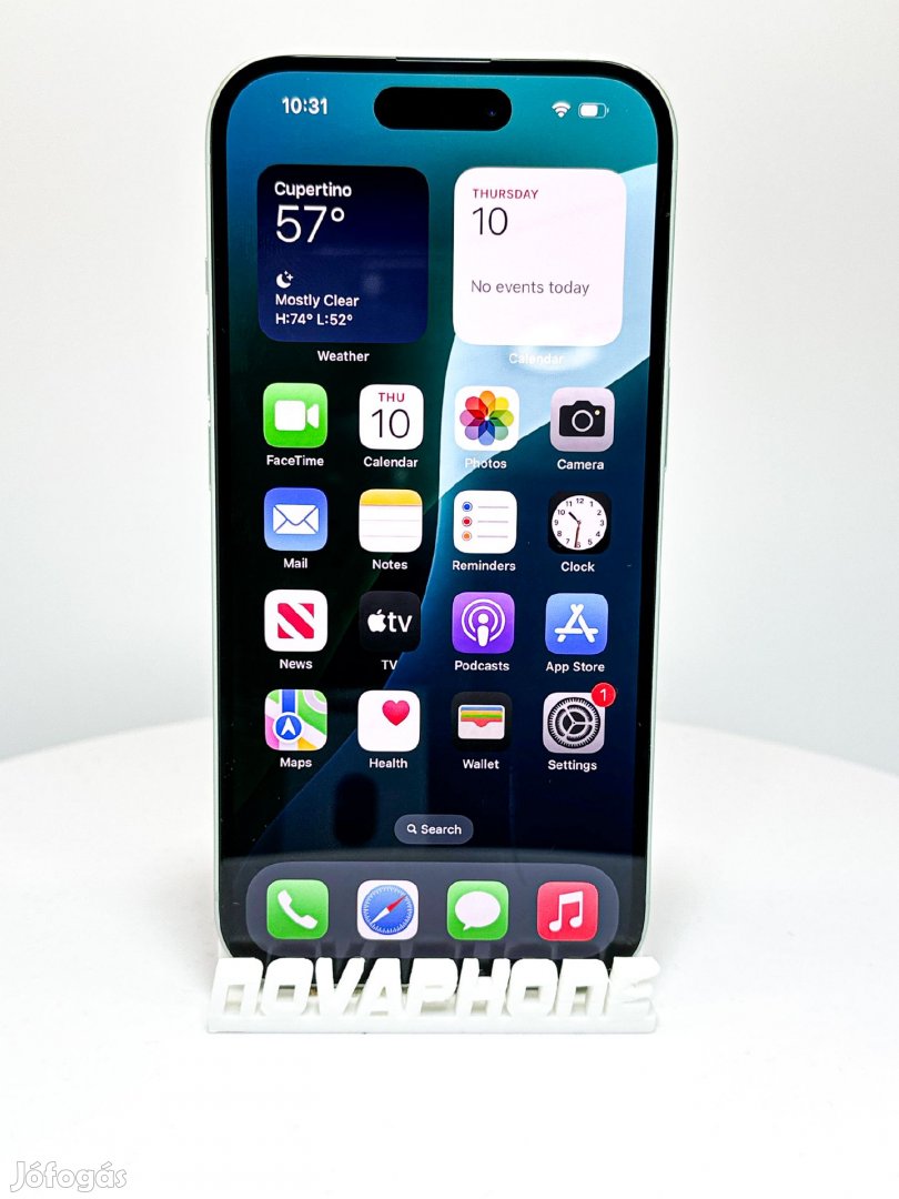 Apple iPhone 15 (128GB)  - Akku: 100% - Szín: Zöld