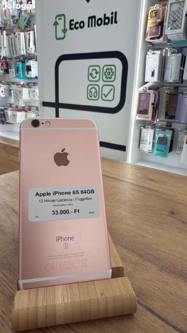 Apple iPhone 6s Kártyafüggetlen 64 GB, 12 hó garancia