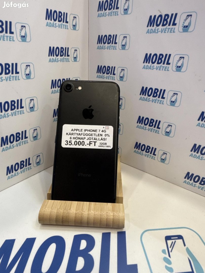 Apple iPhone 7 Kártyafüggetlen 32 GB 4 GB Ram, 12 hó garancia
