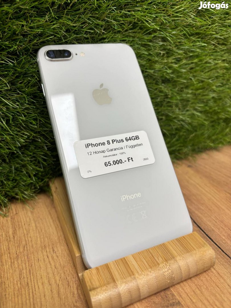 Apple iPhone 8 Plus Kártyafüggetlen 64 GB, 12 hó garancia