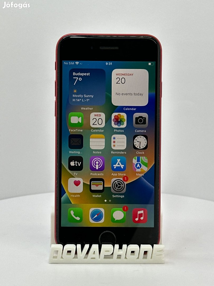 Apple iPhone SE 2020 (64GB)  - Akku: 100% - Szín: Piros
