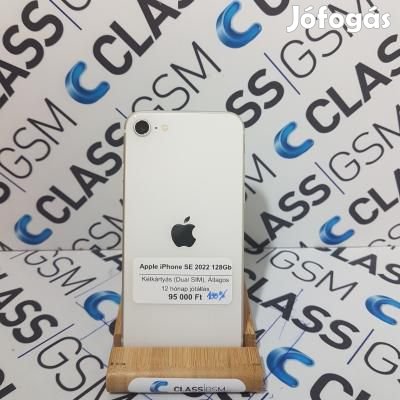 Apple iPhone SE 2022 128Gb|Normál|Fehér|Kétkártyás (Dual Sim)