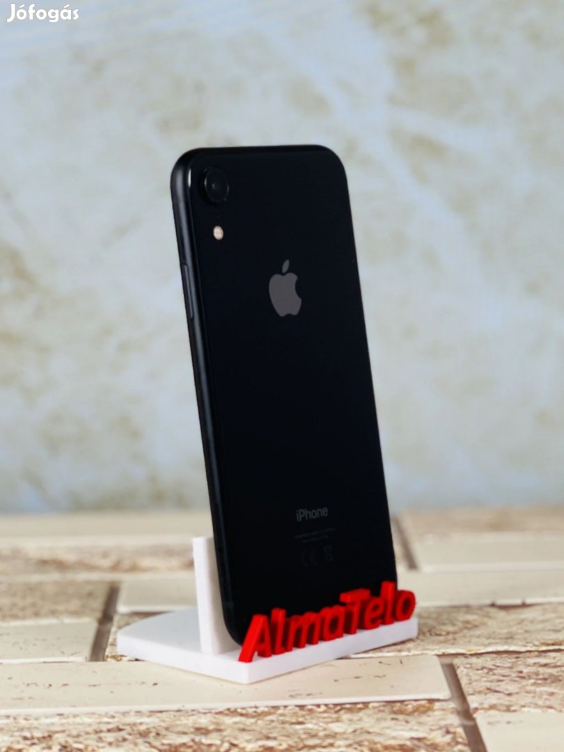 Apple iPhone XR 128 GB Black 100% akku - 24 hónap Garancia