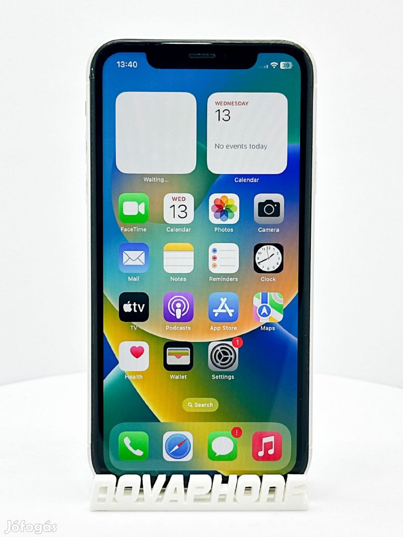 Apple iPhone XR (128GB)  - Akku: 100% - Szín: Fehér